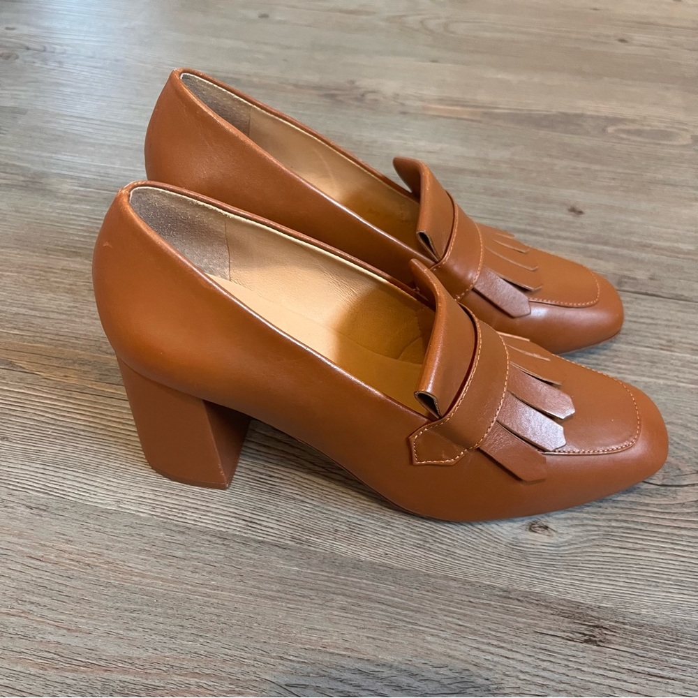 Poppy Barley 365 loafers heels brown 7